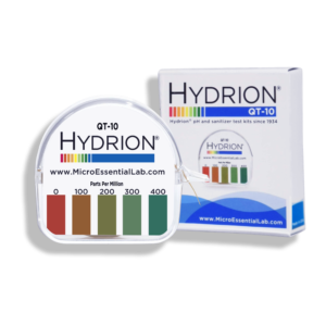 أوراق اختبار QT-10 Hydrion (Micro Essentials)