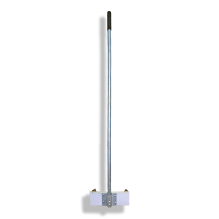 جاروف معدني بالكامل - ذراع طويل ( Heavy Duty ) - ذراع معدني 1.2 متر - كف مقاس 25 * 25 سم